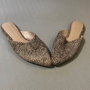 Sole Society Animal Print Slides size 8